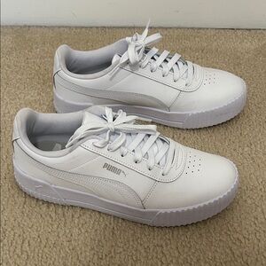 Puma Classic White Leather Sneakers